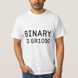 Camiseta Binario es Genial (GR8)
