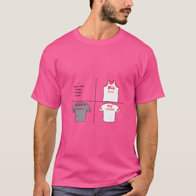 Camiseta Binary Blitz Geeky Deportes Jerseys Para El Tech-S (Anverso)