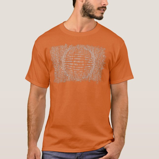 Camiseta Binary Sphere Computer Programmer Coder Geek (Anverso)