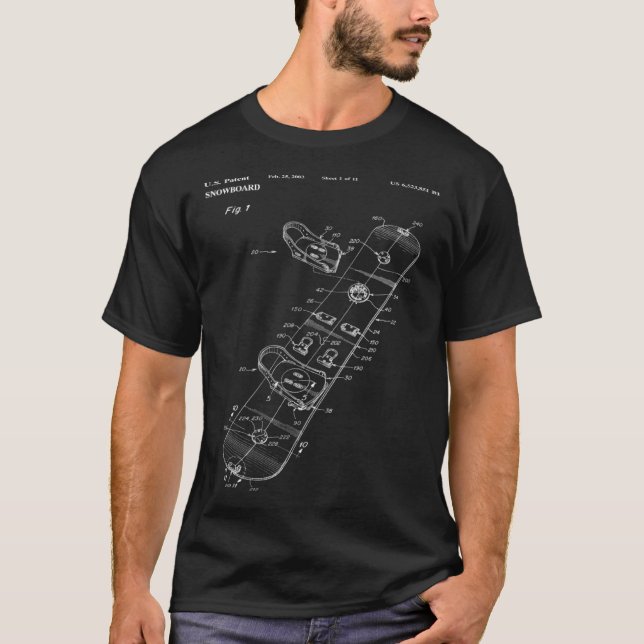 Camiseta Binding Mechanism for a Snowboard Patent Poster (Anverso)