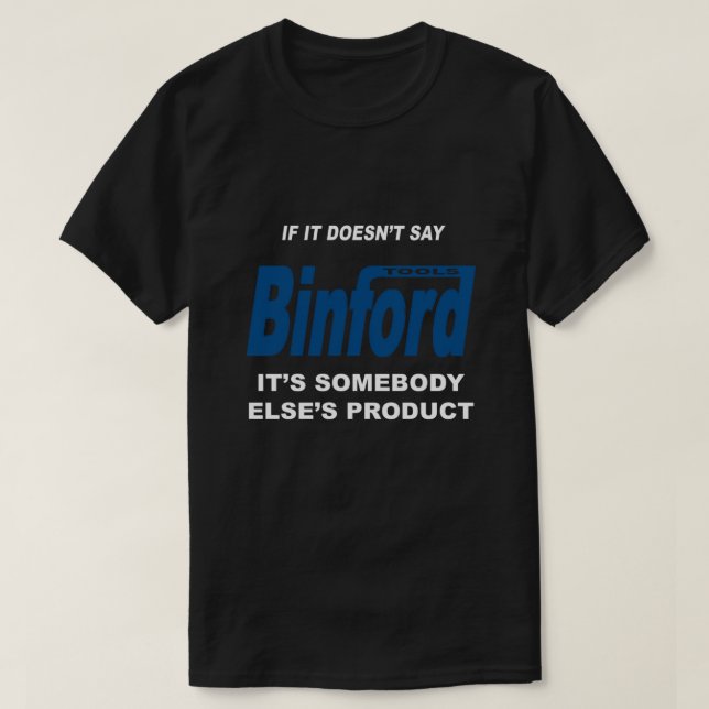 Camiseta Binford Tools Essential T-Shirt.png (Diseño del anverso)