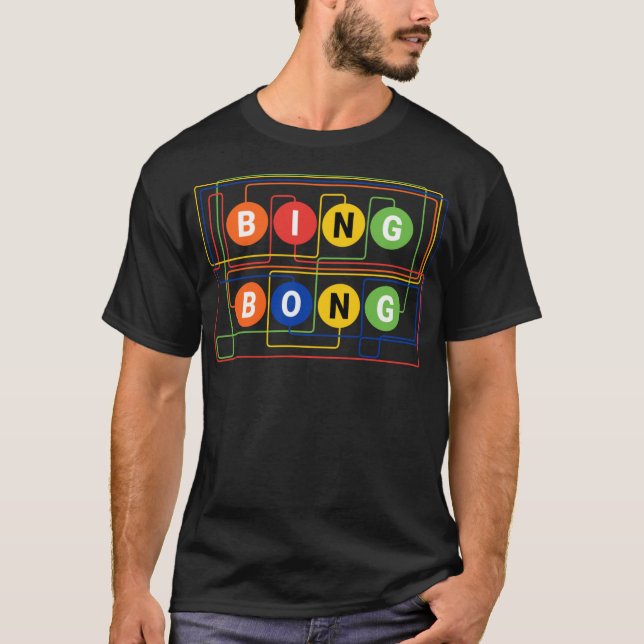 Camiseta Bing Bong NYC Funny Subway Sound Hombres Mujeres N (Anverso)