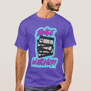 Camiseta Binge Watcher VHS Vintage Slogan