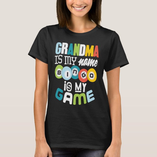Camiseta Bingo Abuela Lucky Abuela Nana Mimi Mujeres (Anverso)