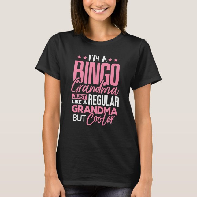 Camiseta Bingo Abuela   Solo Bingo Abuela Regular (Anverso)