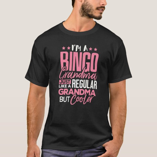 Camiseta Bingo Abuja - Jugar a Bingo de Abuela Regular (Anverso)