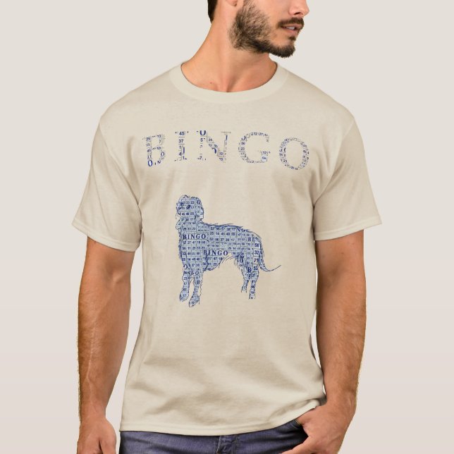 Camiseta Bingo azul(Personalizado) (Anverso)
