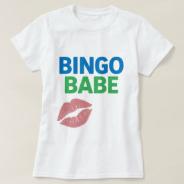 Camiseta Bingo Babe lindo y confiado amante del bingo