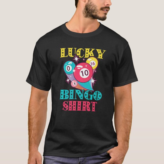 Camiseta Bingo Balls Bingo Gambling Charm Winner Lucky Bing (Anverso)