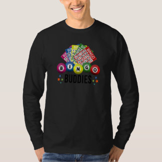 Camiseta Bingo Buddies Player Lucky Game Lottery Men Mujere