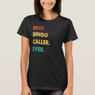 Camiseta Bingo Caller Profesional Retro Mejor Bingo Llamado