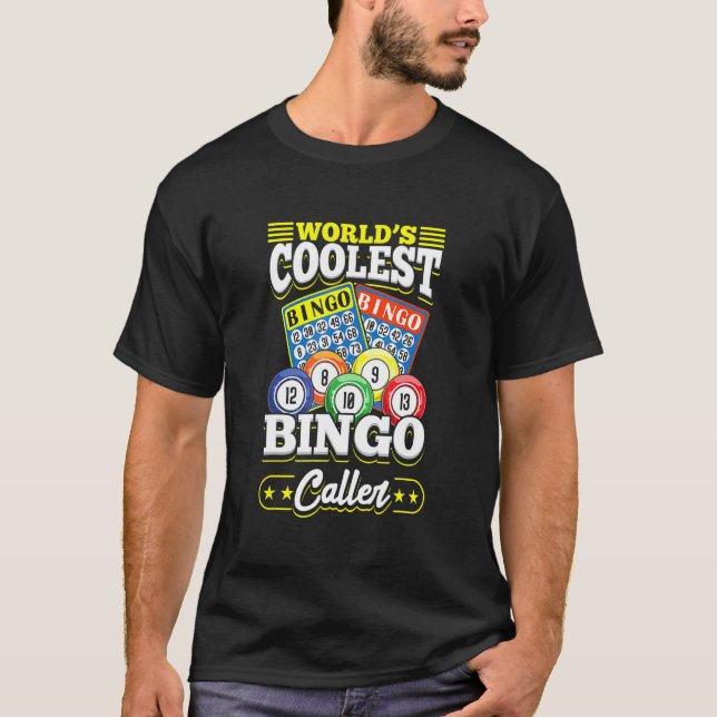 Camiseta Bingo Card Game Player For Caller  Bingo Caller (Anverso)