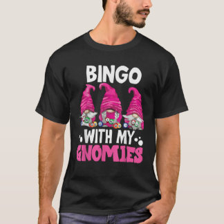 Camiseta Bingo con mis gnomitos mujeres hombres divertido b
