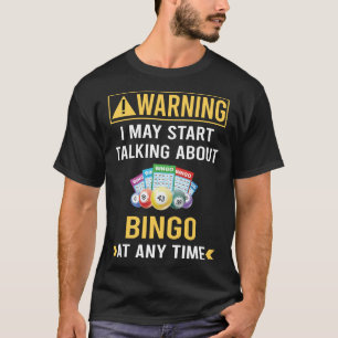 Camiseta Bingo de advertencia divertida
