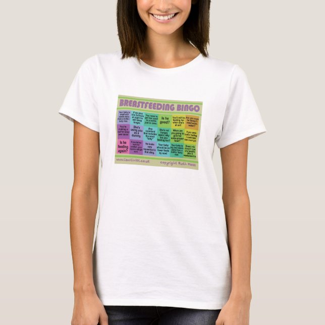 Camiseta Bingo de amamantamiento (Anverso)
