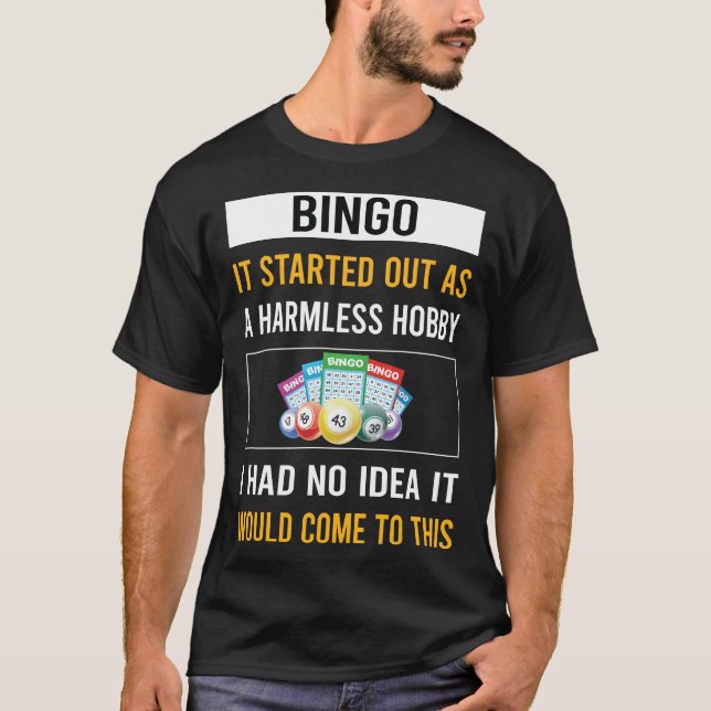 Camiseta Bingo de Hobby Sin Harmes (Anverso)