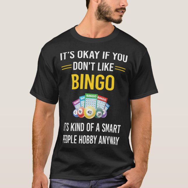 Camiseta Bingo de personas inteligentes (Anverso)