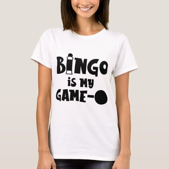 Camiseta Bingo es divertido para mi jugador de Bingo (Anverso)