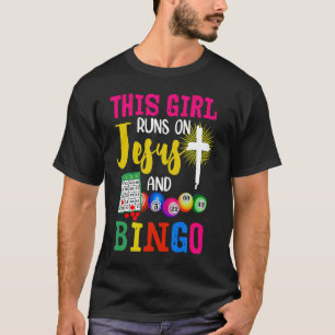 Camiseta Bingo Este Chica corre sobre Jesús y Bingo