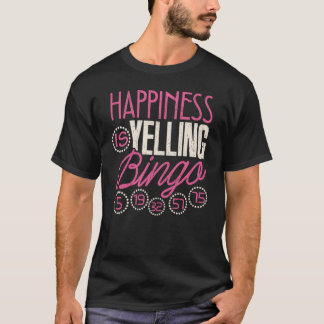 Camiseta Bingo Felicidad Gritando Juego De Bingo Hombres Mu