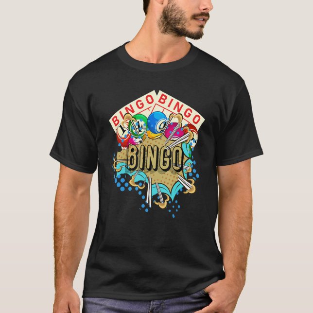 Camiseta Bingo Ganador Lotería Jugador de Bingo Lotto Gambl (Anverso)