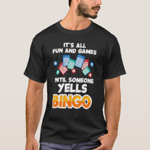 Camiseta Bingo Guay Para Hombres Mujeres Juego de Bingo Cas
