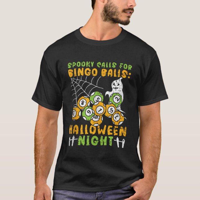 Camiseta Bingo Halloween Trick O Trate Bingo Player Bingo (Anverso)