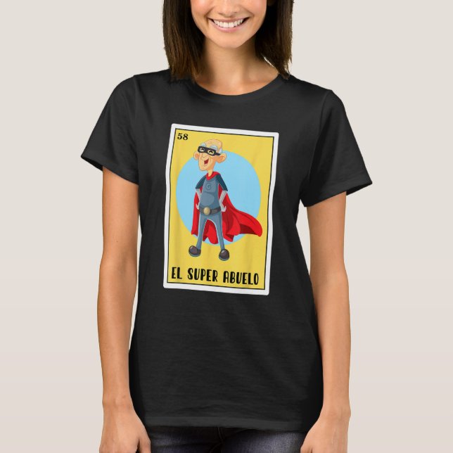 Camiseta Bingo hispano-mexicano obsequios divertidos Abuelo (Anverso)
