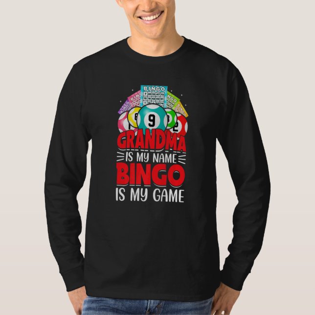 Camiseta Bingo Is My  Bingo Grandma Player Women Mother's D (Anverso)
