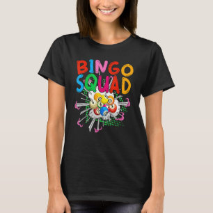 Camiseta Bingo Jugador Escuadrón de Lotería Bingo Ganador B