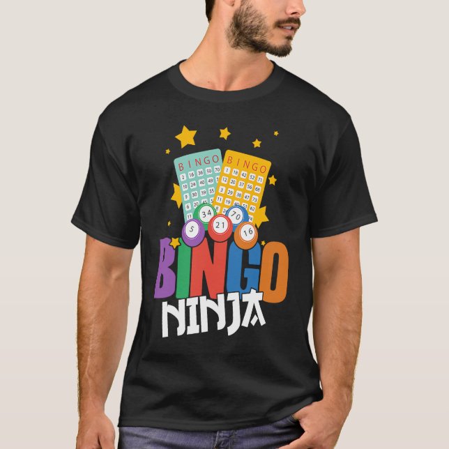 Camiseta Bingo Jugador Ninja (Anverso)