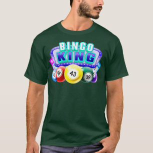 Camiseta Bingo King Funny Bingo Jugador Bingo Lover