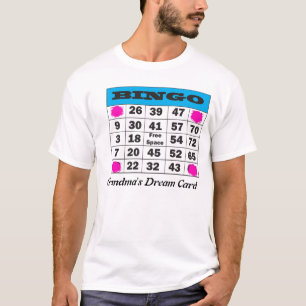 Camiseta bingo, la tarjeta ideal de la abuela