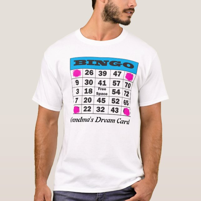 Camiseta bingo, la tarjeta ideal de la abuela (Anverso)