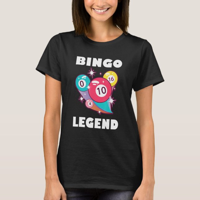 Camiseta Bingo Legend Game Gambling Lucky Bingo Player Bing (Anverso)