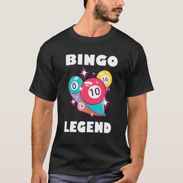 Camiseta Bingo Legend Game Gambling Lucky Bingo Player Bing (Anverso)