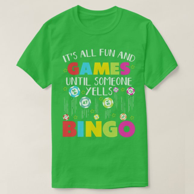 Camiseta Bingo Lovers Juegos de Casino Bingo Apuestas de fa (Diseño del anverso)