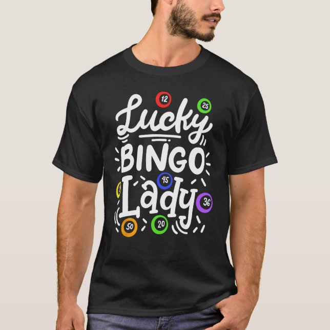 Camiseta Bingo Lucky Bingo Lady (Anverso)