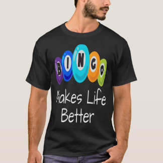 Camiseta Bingo Make Life Better Player Winter Ball Caller