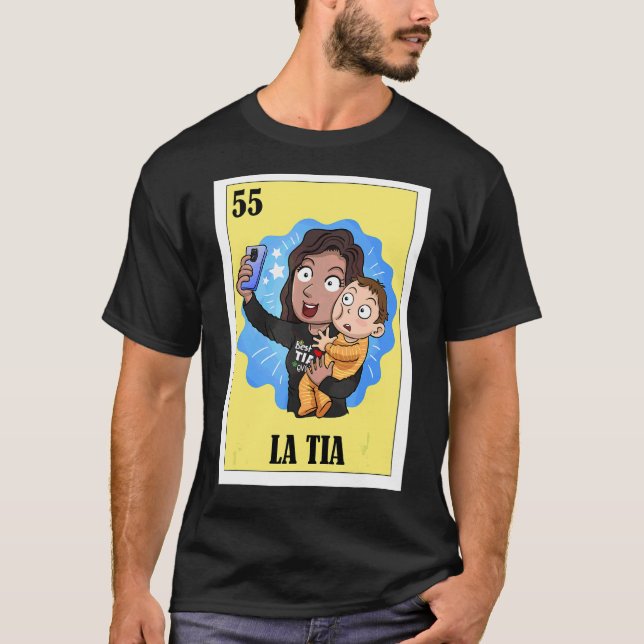 Camiseta Bingo mexicano de la tía española La Tia (Anverso)