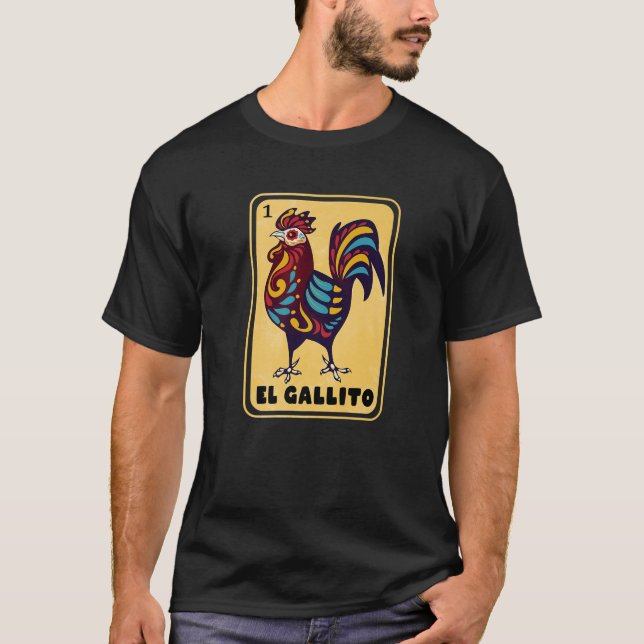 Camiseta Bingo mexicano español Regalos divertidos El Galli (Anverso)