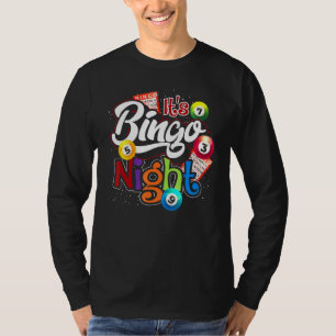 Camiseta Bingo Nocturno Jugador Lotería Ganador Apuestas B
