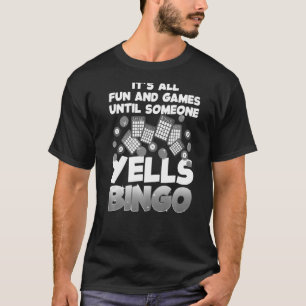 Camiseta Bingo Para Hombres Mujeres Jugador De Juegos De Bi