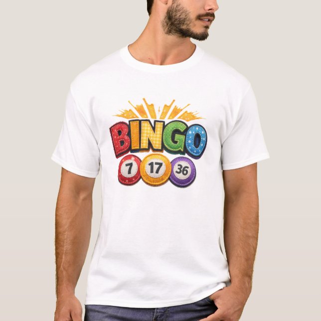 Camiseta BINGO Patchwork Appliqué  (Anverso)
