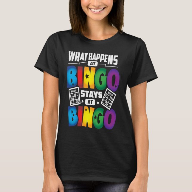 Camiseta Bingo Player    Bingo Game Men Women Kids (Anverso)