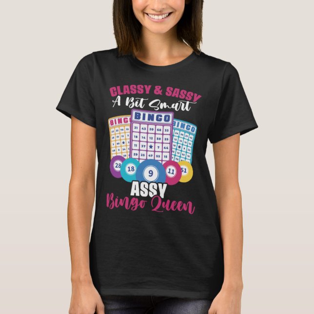 Camiseta Bingo Player Gambling Lottery Bingo Card Bingo Que (Anverso)