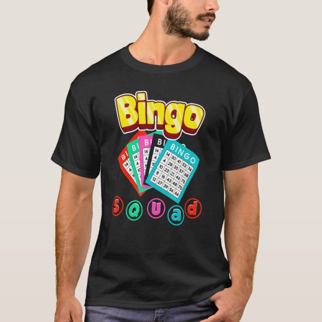 Camiseta Bingo Squad Lottery Humor Lucky Winning Card Playe (Anverso)