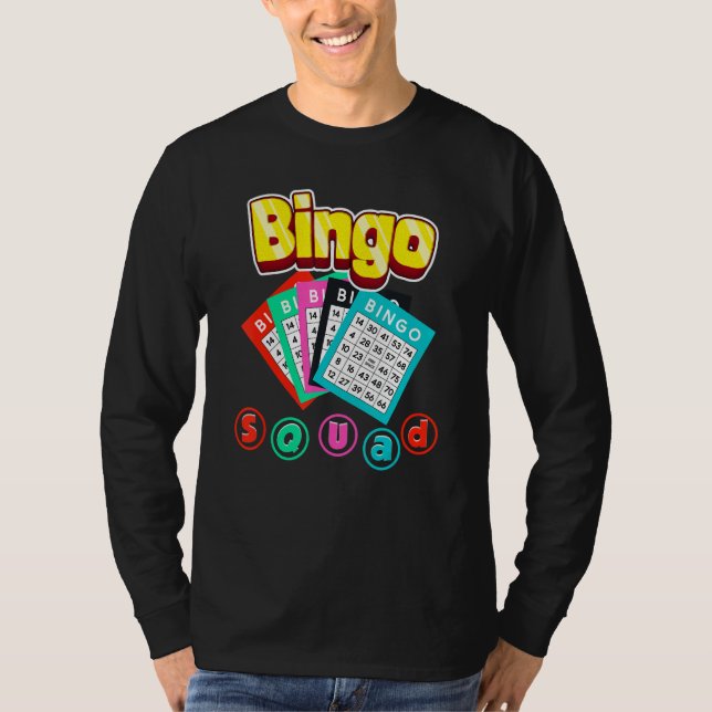 Camiseta Bingo Squad Lottery Humor Lucky Winning Card Playe (Anverso)