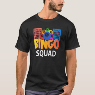 Camiseta Bingo Squad Lucky Game Lottery Hombres Mujeres Niñ