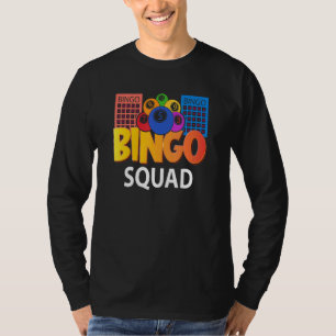 Camiseta Bingo Squad Lucky Game Lottery Hombres Mujeres Niñ